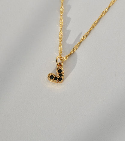 Collar Coeur Noir 🖤✨