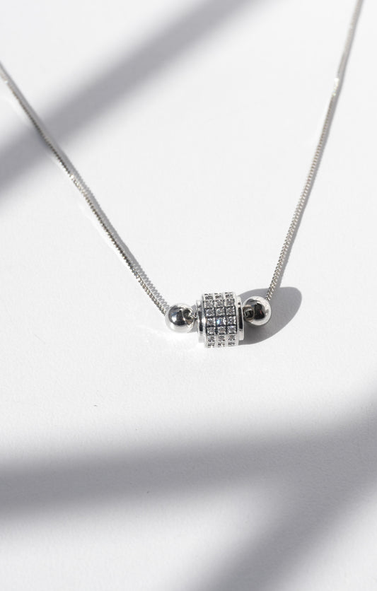 Collar Cylindre Cristal 🤍✨