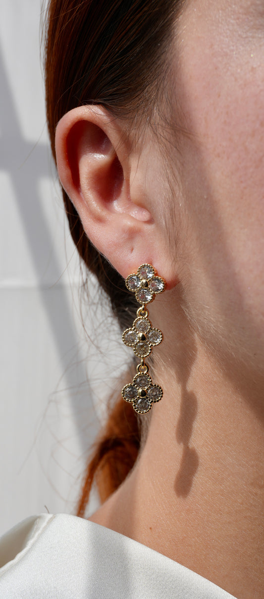Aretes Clover Triple