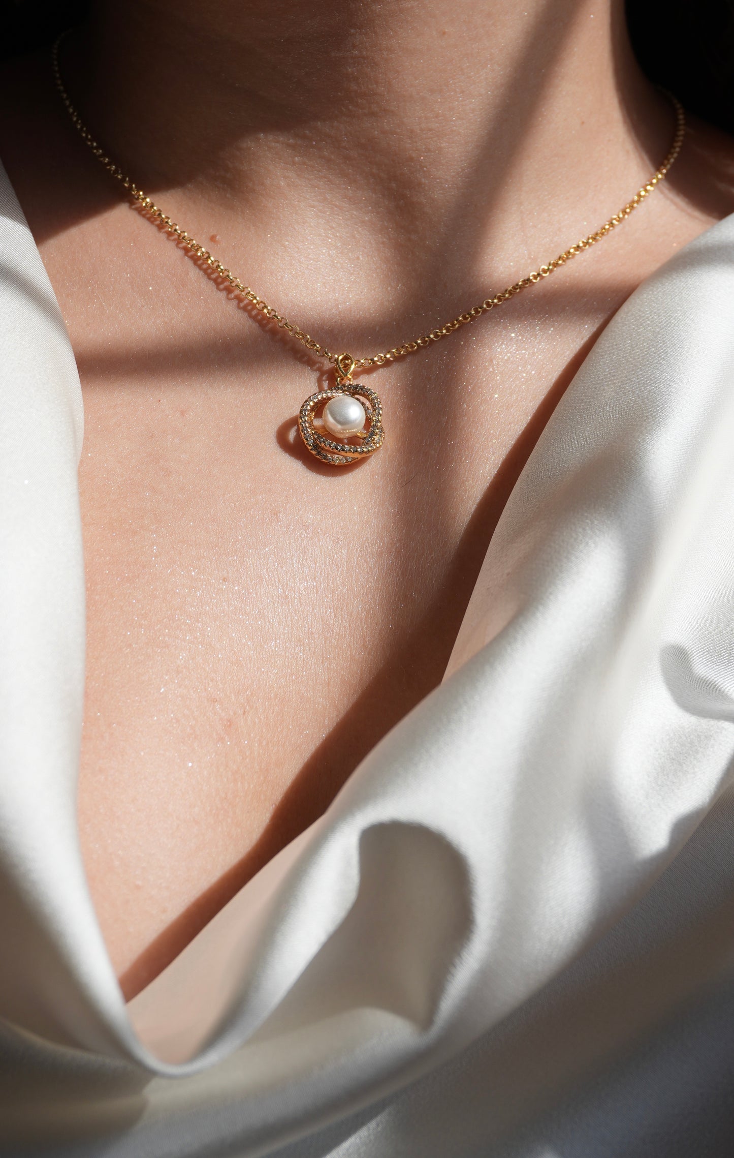 Collar Perle Celeste 🪐✨