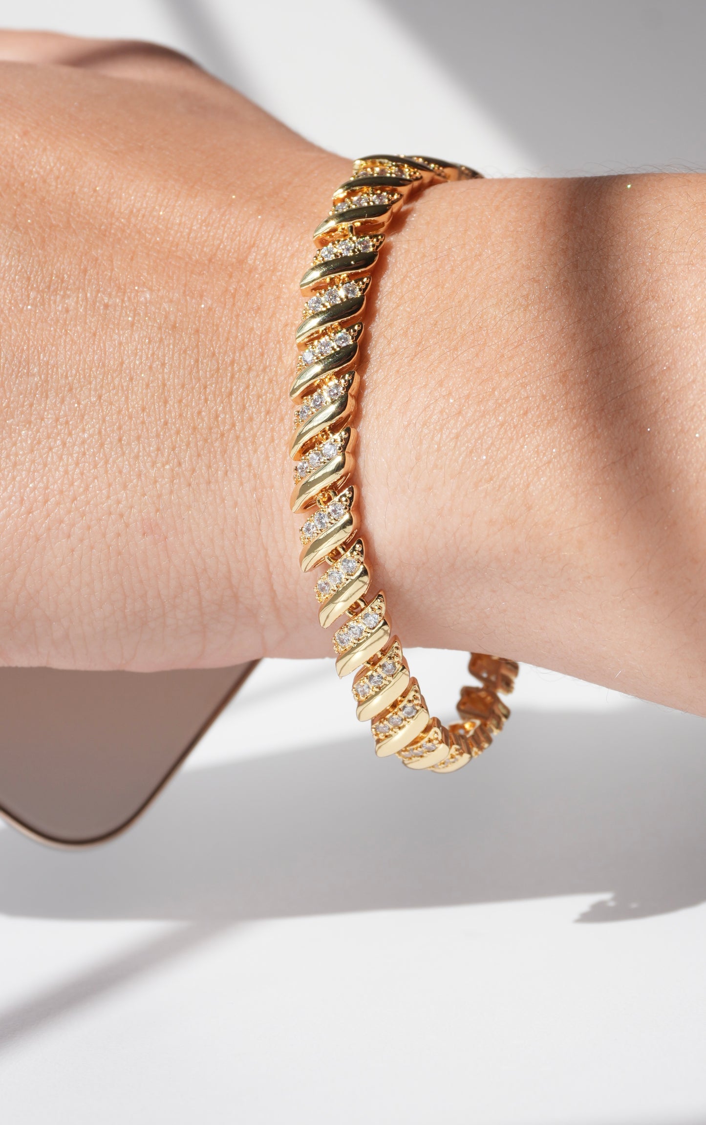 Pulsera Tennis Entorchada