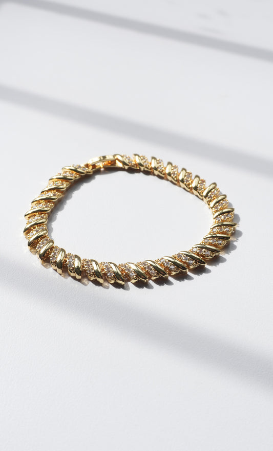 Pulsera Tennis Entorchada