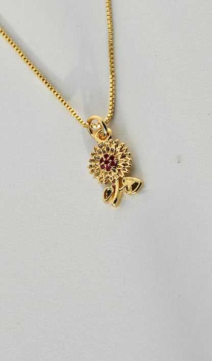 Collar Petite Fleur Rose 🌸✨