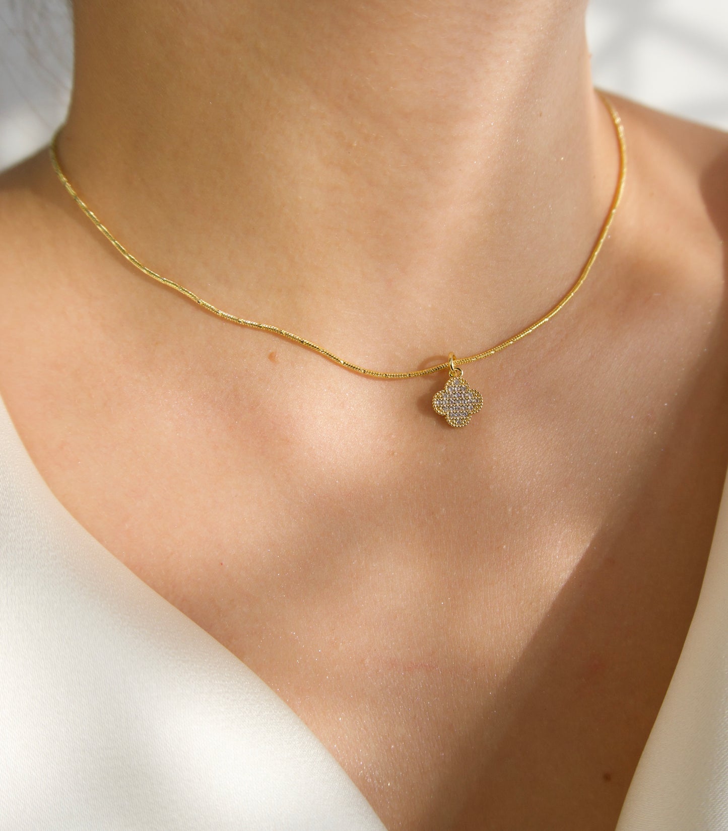 Collar Trébol Brillante 🍀✨