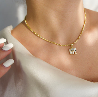 Collar Elefante White 🐘✨