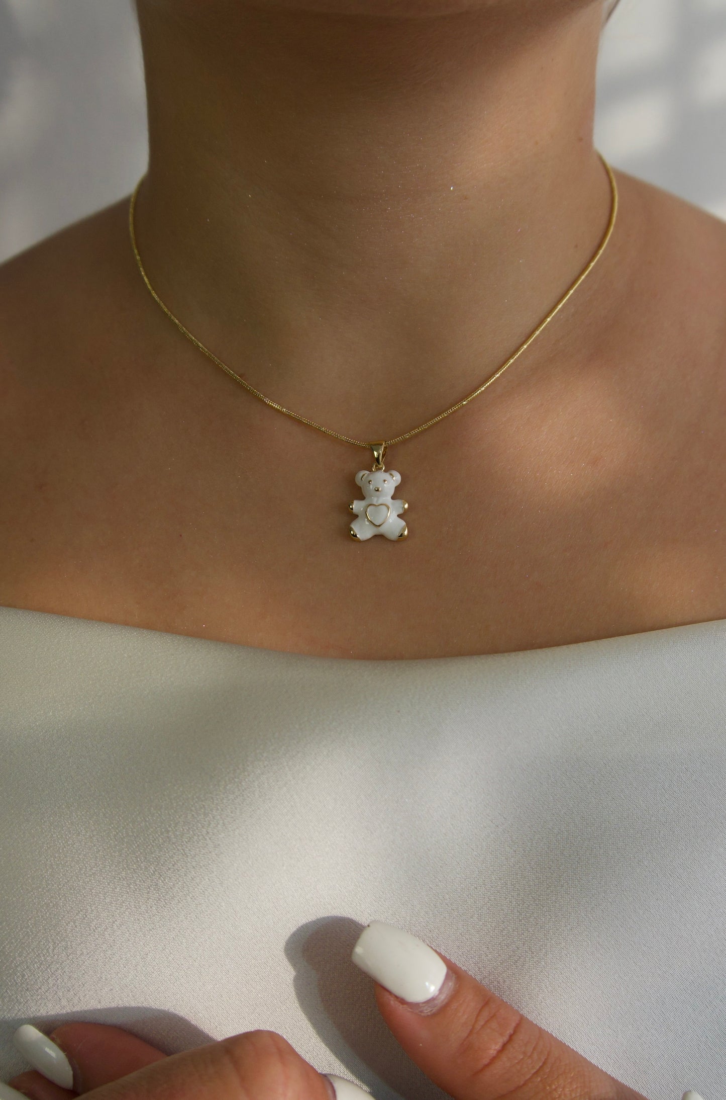 Collar Bear Blanco 🧸🤍