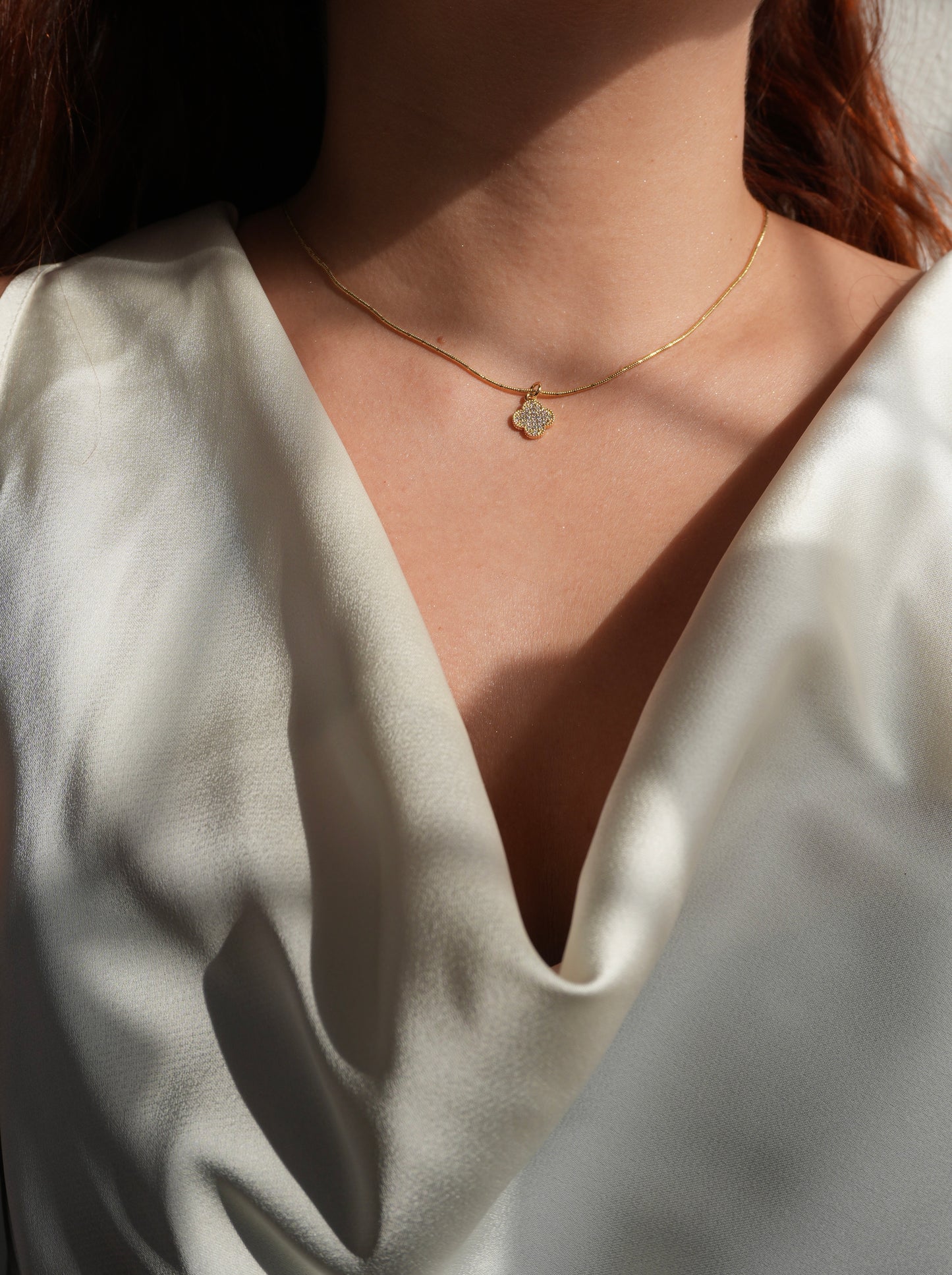 Collar Trébol Brillante 🍀✨