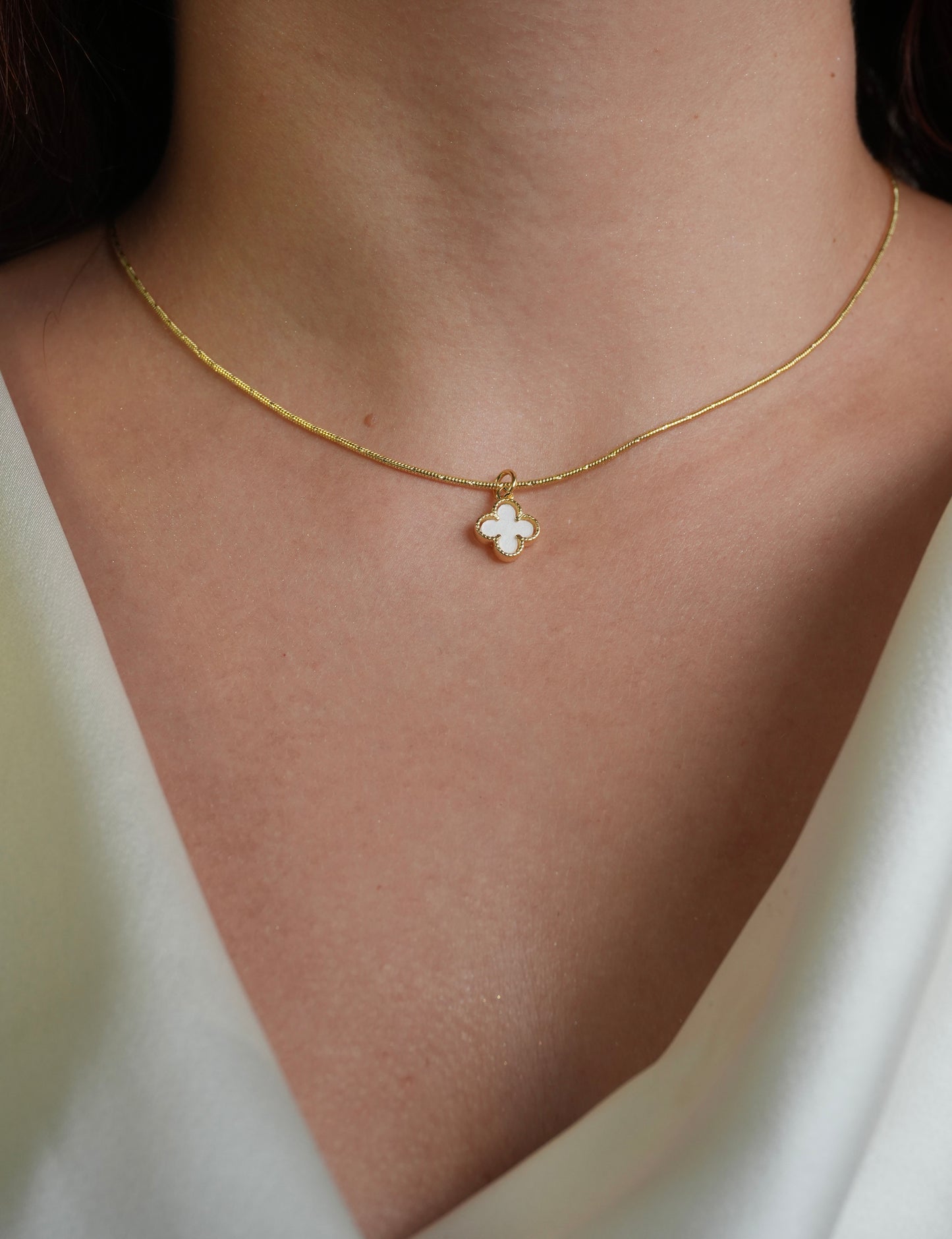 Collar Clover Blanc 🍀🤍