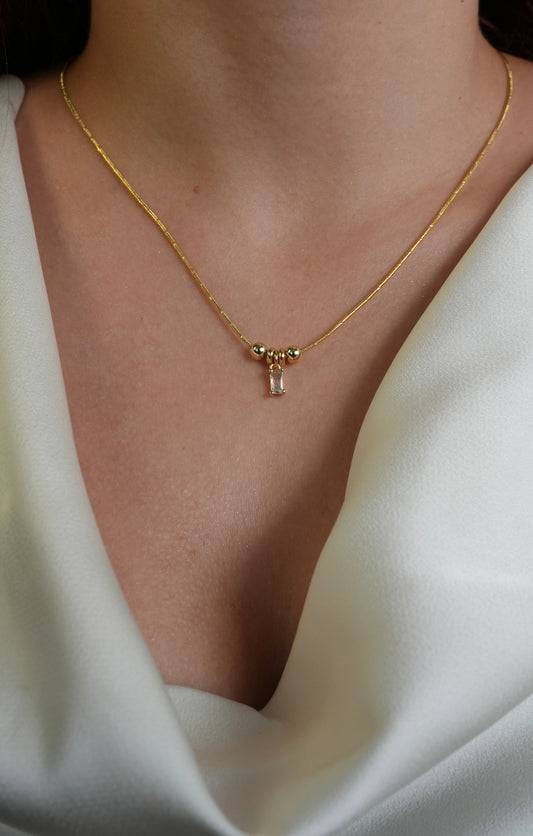 Collar Cristal Baguette ✨