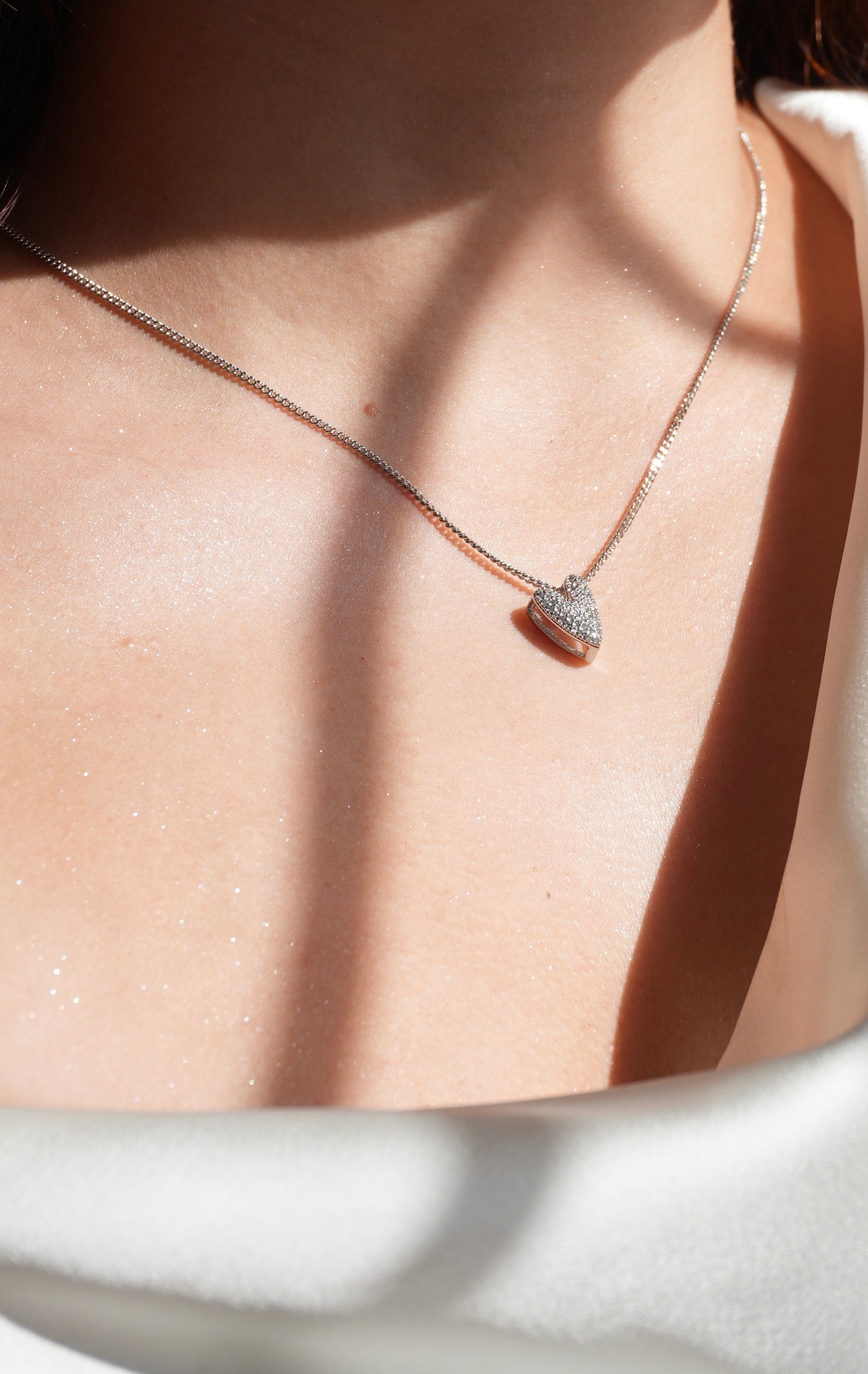 Collar Corazón Éclat Plata 🤍✨